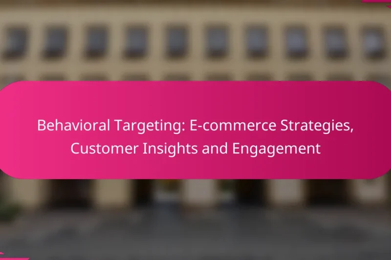 Поведенческий таргетинг: стратегии электронной коммерции, понимание клиентов и вовлечение