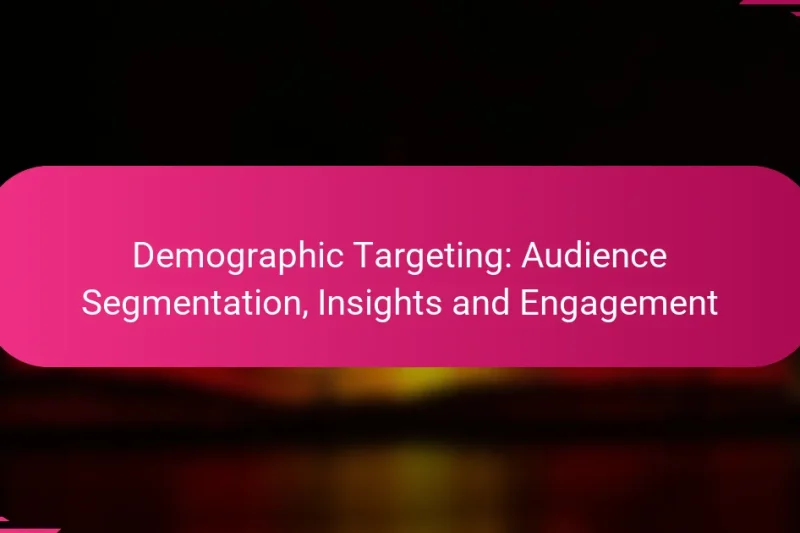 Демографический таргетинг: Сегментация аудитории, аналитика и вовлечение