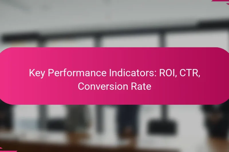 Ключевые показатели эффективности: ROI, CTR, коэффициент конверсии