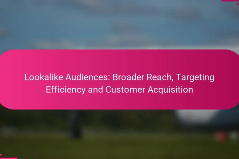 Похожие аудитории: более широкий охват, эффективность таргетинга и привлечение клиентов
