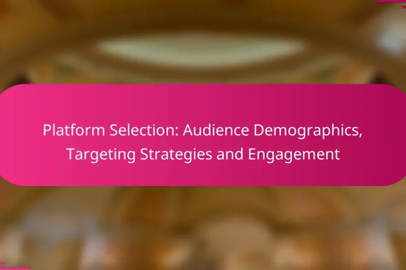 Выбор платформы: демография аудитории, стратегии таргетинга и вовлеченность